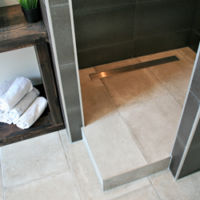 Wasserablauf in der Dusche